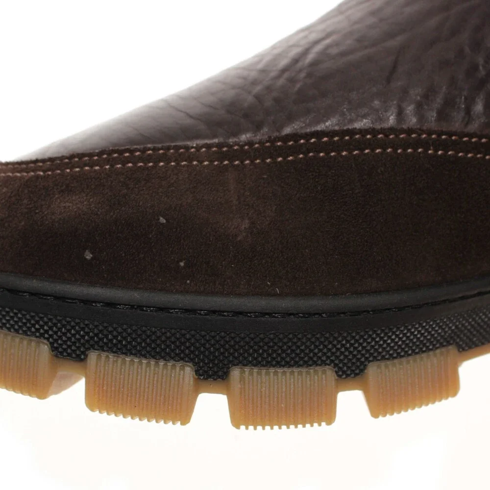 Di Bianco NWD Pull On Chelsea Boots Size 42 (US 9) in Dark Brown Leather